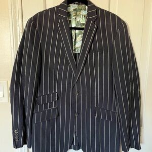 Ted Baker London Dark Blazer with Light Stripes